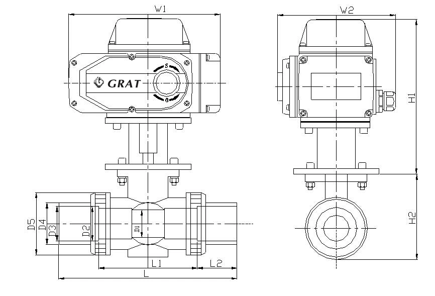 3 Inch 50mm 12V UPVC Plastic Electric Motorized Actuator Ball Valve