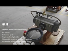 हवा से चलने वाला तितली वाल्व (विस्फोट प्रतिरोधी)