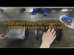 स्टेनलेस स्टील फ्लैंज कनेक्शन धातु सीट इलेक्ट्रिक नियंत्रण गेंद वाल्व