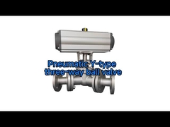 वायवीय वाई प्रकार के तीन-तरफा गेंद वाल्व