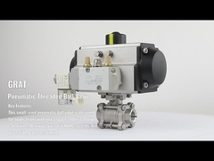 धातु सील वी नॉच वायवीय गेंद वाल्व स्टेनलेस स्टील उच्च दबाव