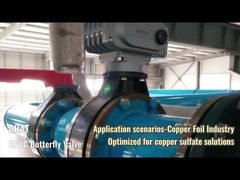 GRAT इलेक्ट्रिक सीपीवीसी तितली वाल्व